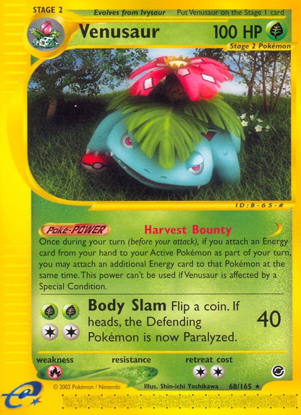 Venusaur (68/165) - Expedition Base Set Pokémon Card