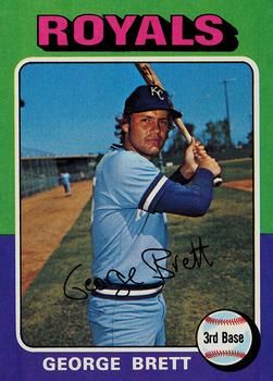 Lot of (2) George Brett Baseball Cards with 1977 Topps #580, 1976 Topps #19