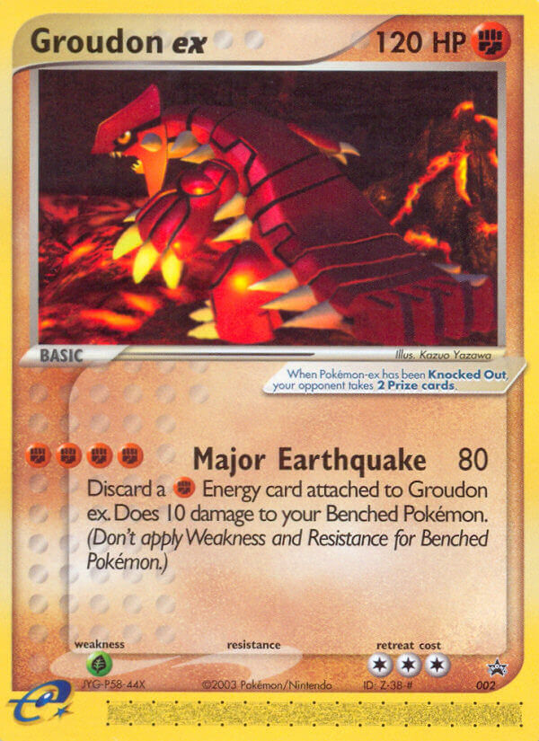 Groudon ex EX (2/40) - Nintendo Black Star Promos Pokémon Card