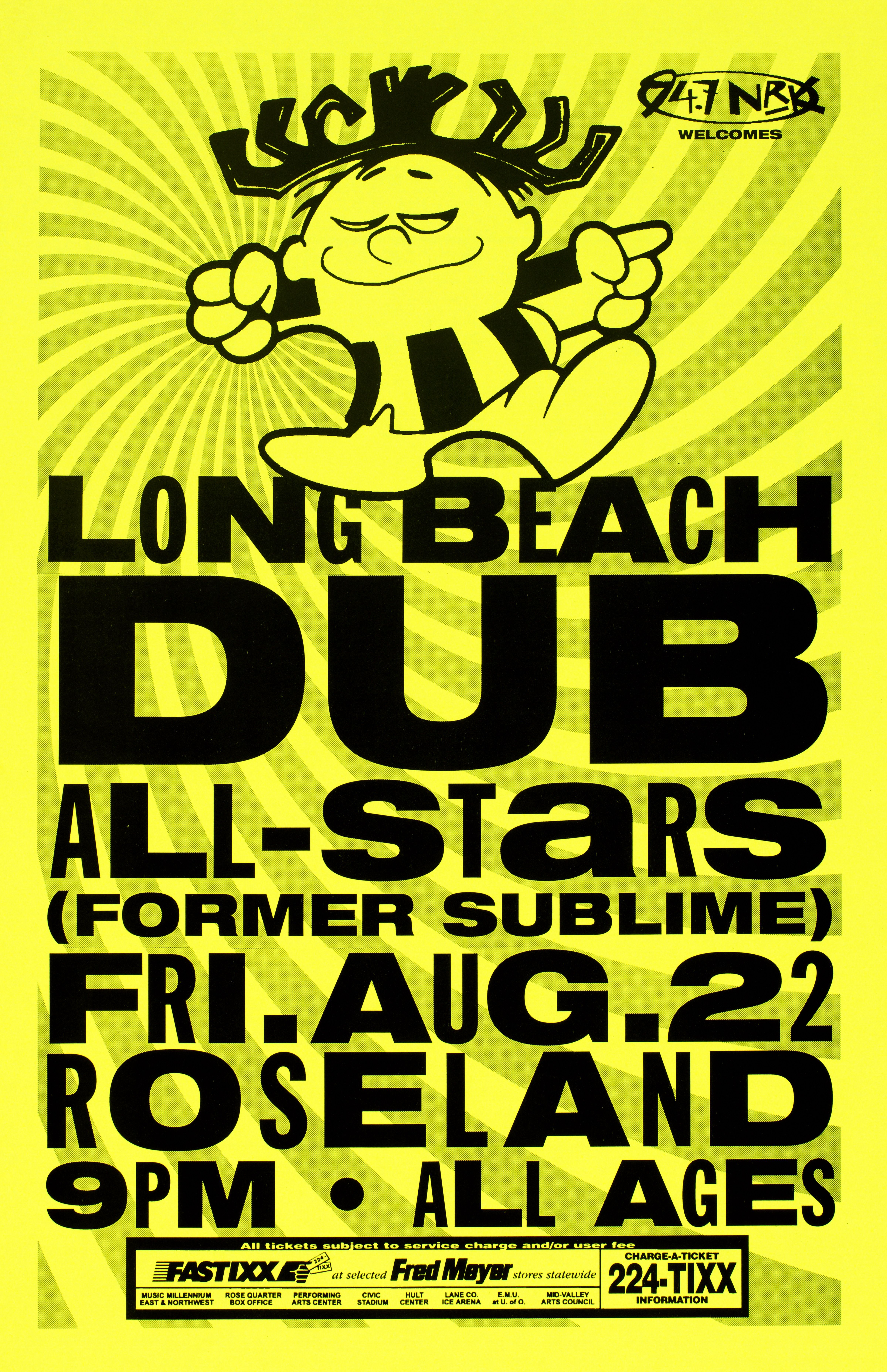 MXP-76.1 Long Beach Dub All-Stars Roseland Theater 1997 Concert Poster