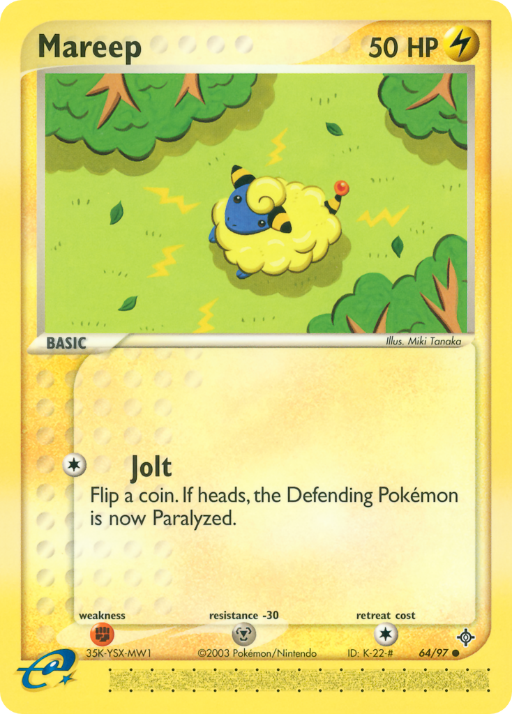 Mareep (64/97) - Dragon Pokémon Card