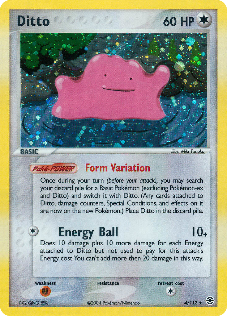 Ditto (4/112) - FireRed & LeafGreen Pokémon Card