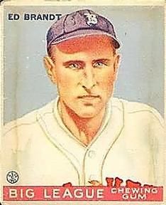 Ed Brandt 1933 Goudey (R319) #50 Sports Card