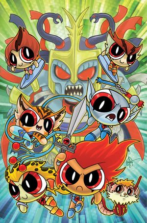 ThunderCats / The Powerpuff Girls #3 (Cvr L Inc 1:5 Ken Haeser Virgin Foc Bonus Variant)