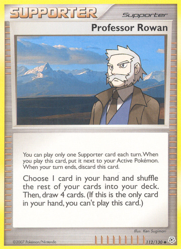 Professor Rowan (Trainer: Supporter) (112/130) - Diamond & Pearl Pokémon Card