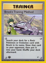Brock's Training Method (Trainer) (106/132) - Gym Heroes (1st Edition)