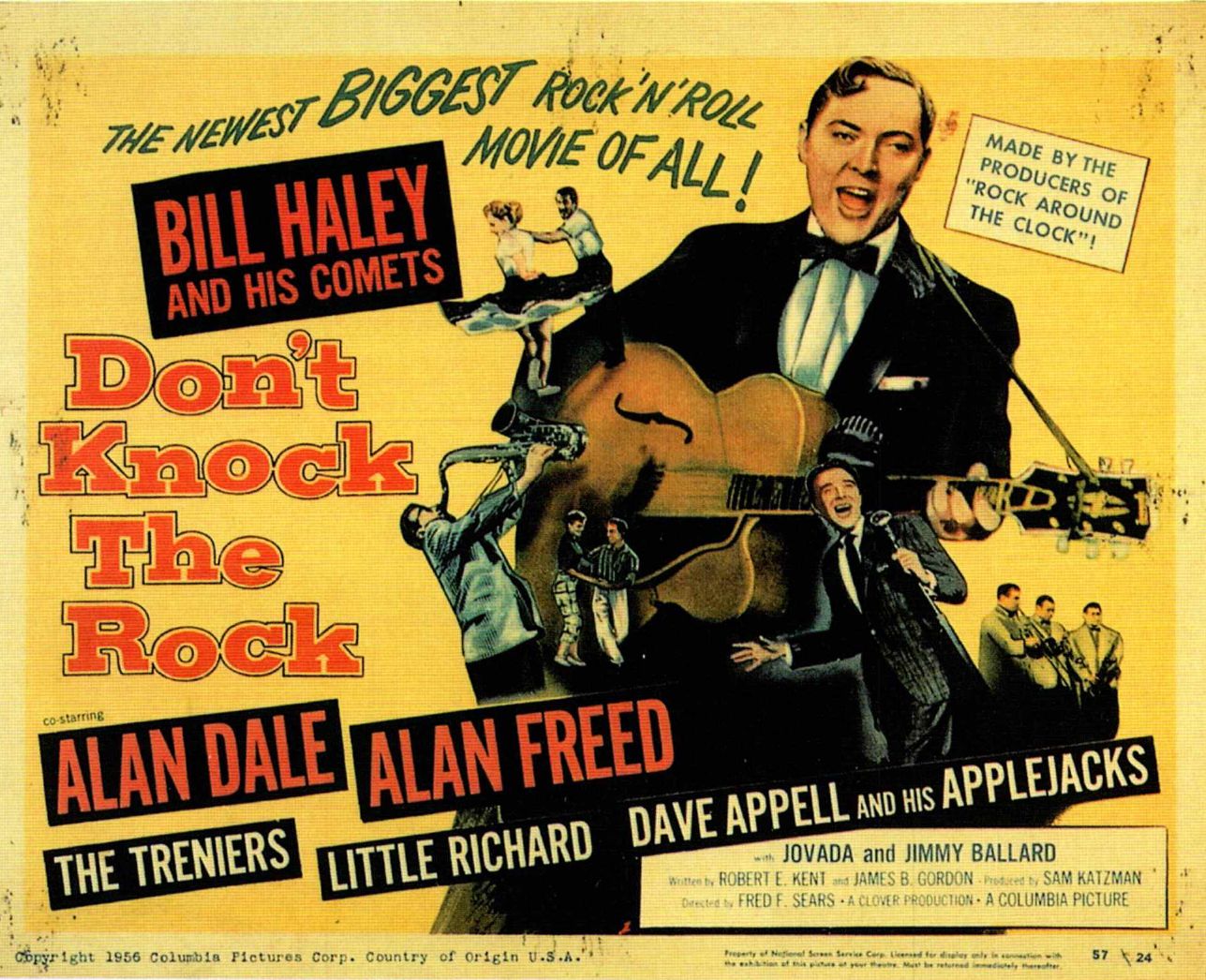 AOR-1.7 Bill Haley Don’t Knock the Rock Lobby Card B Concert Poster