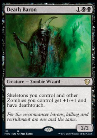 Death Baron (Innistrad Midnight Hunt Commander Decks) Trading Card