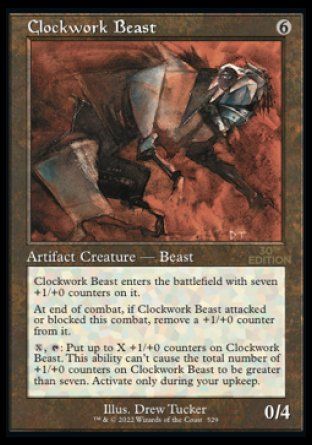 Clockwork Beast (Magic 30th Anniversary Edition - Old Frame) Trading Card