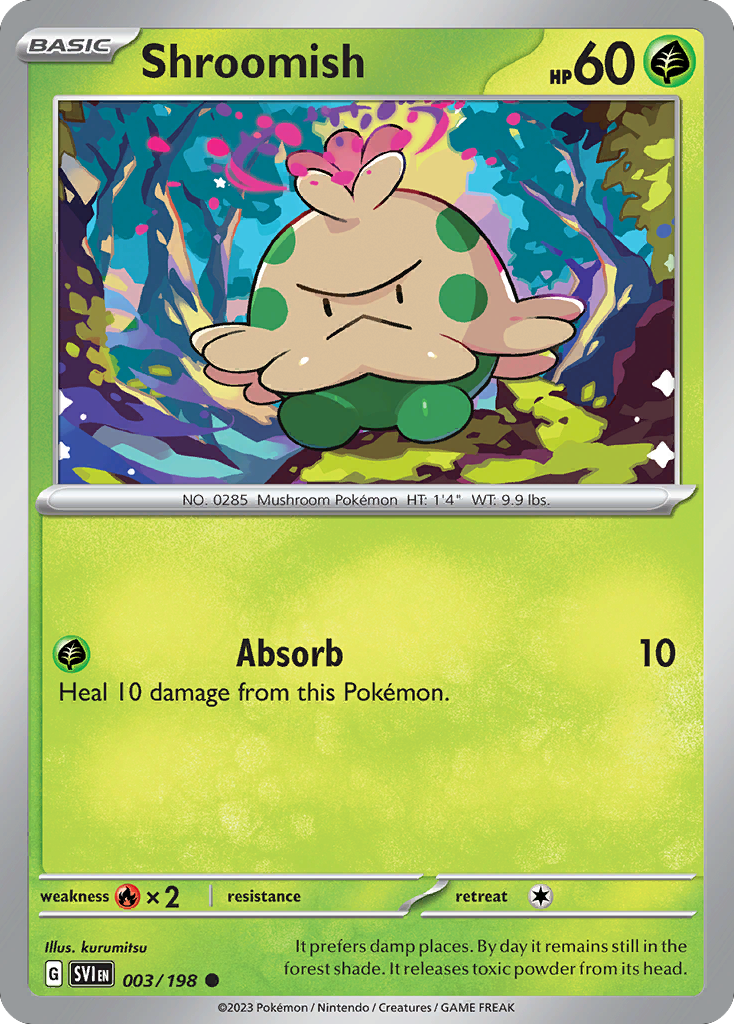 Shroomish (3/198) - Scarlet & Violet Pokémon Card