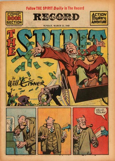 Spirit Section #3/21/1943 Comic