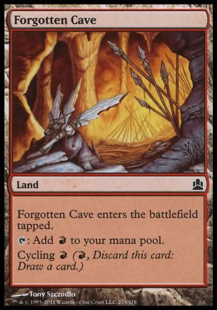 Forgotten Cave (MTG Commander) Trading Card