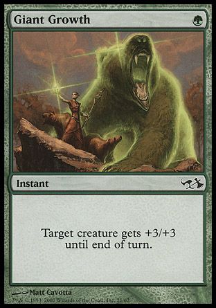 Giant Growth (Elves vs. Goblins) Trading Card