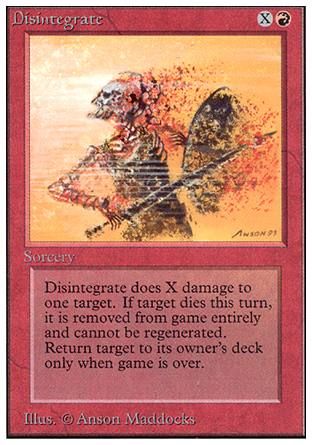 Disintegrate (Unlimited) Trading Card