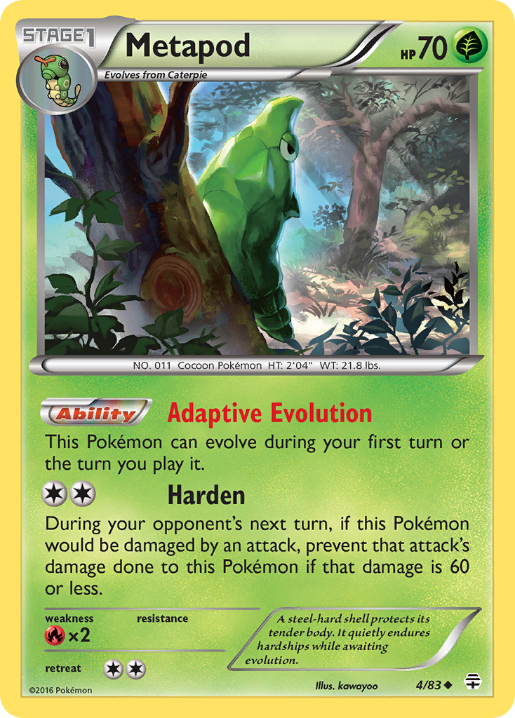 Metapod (4/83) - Generations Pokémon Card