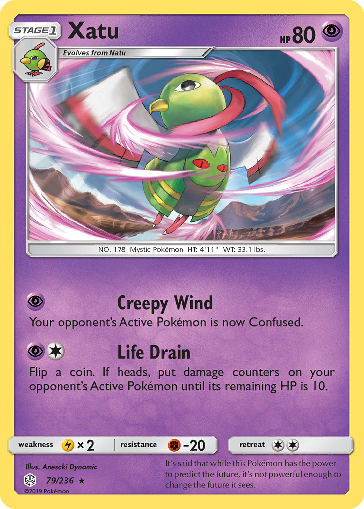 Xatu (79/236) - Cosmic Eclipse Pokémon Card