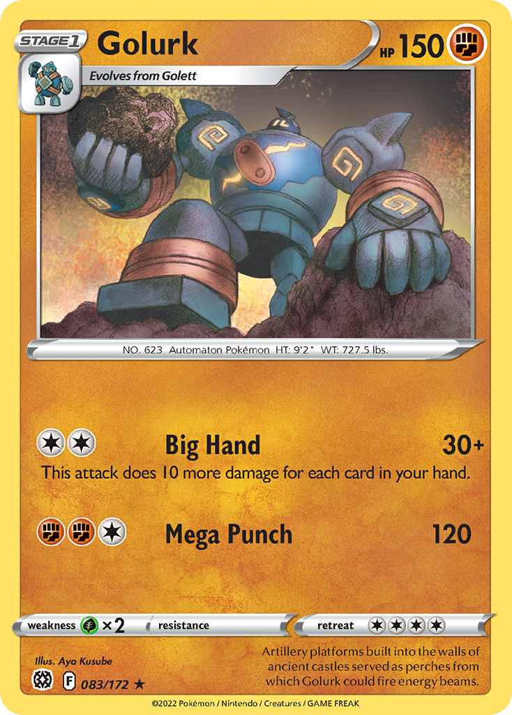 Golurk (83/172) - Brilliant Stars Pokémon Card