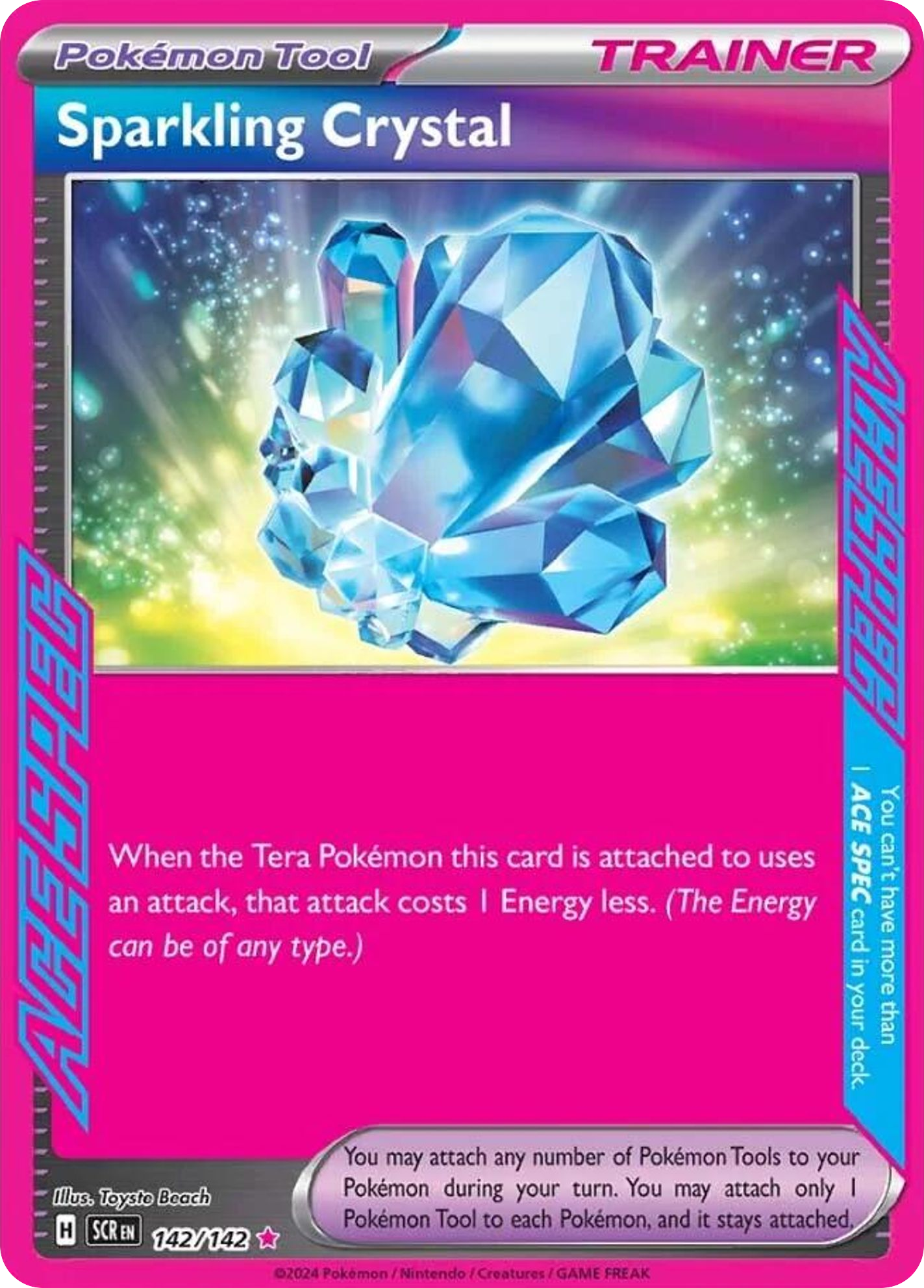 Sparkling Crystal (Trainer: Pokémon Tool) (142/142) - Stellar Crown Pokémon Card