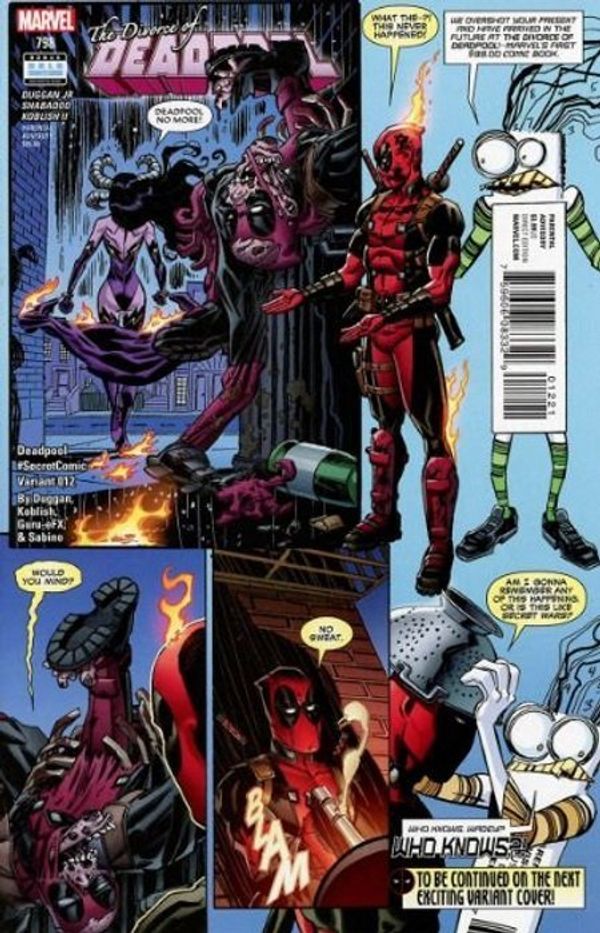 Deadpool #12 (Koblish Secret Comic Variant)