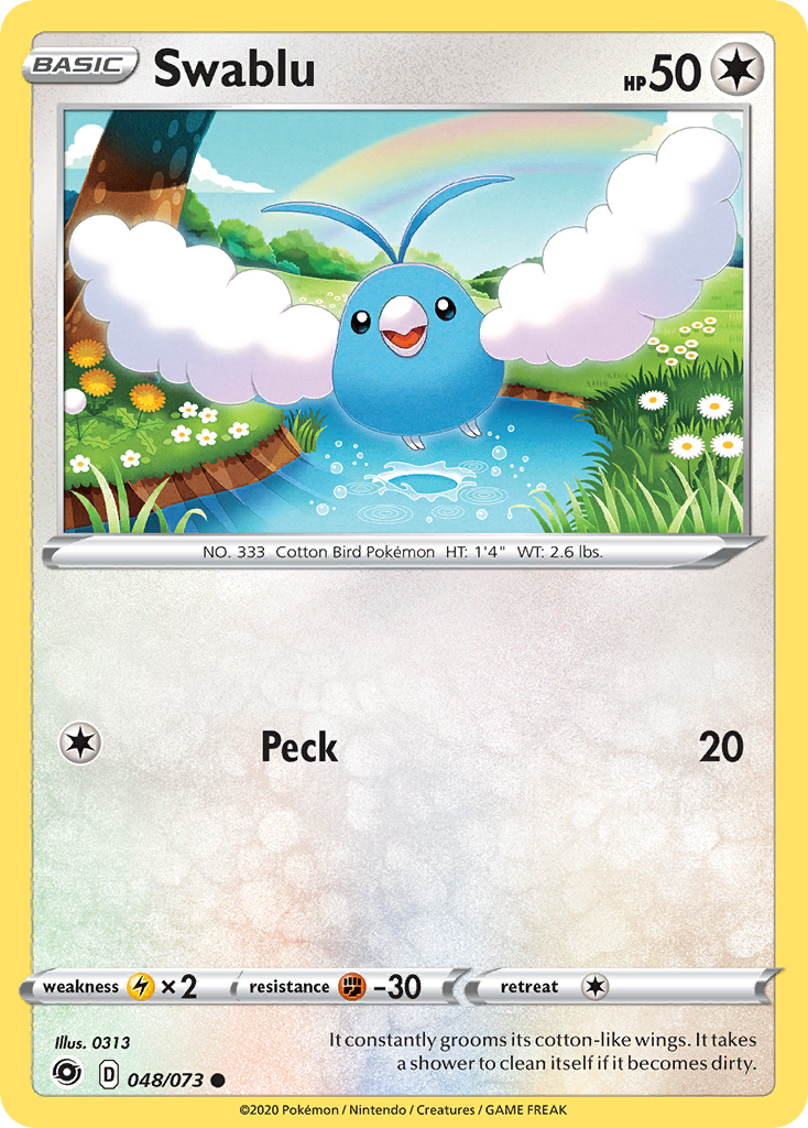 Swablu (48/73) - Champion's Path Pokémon Card