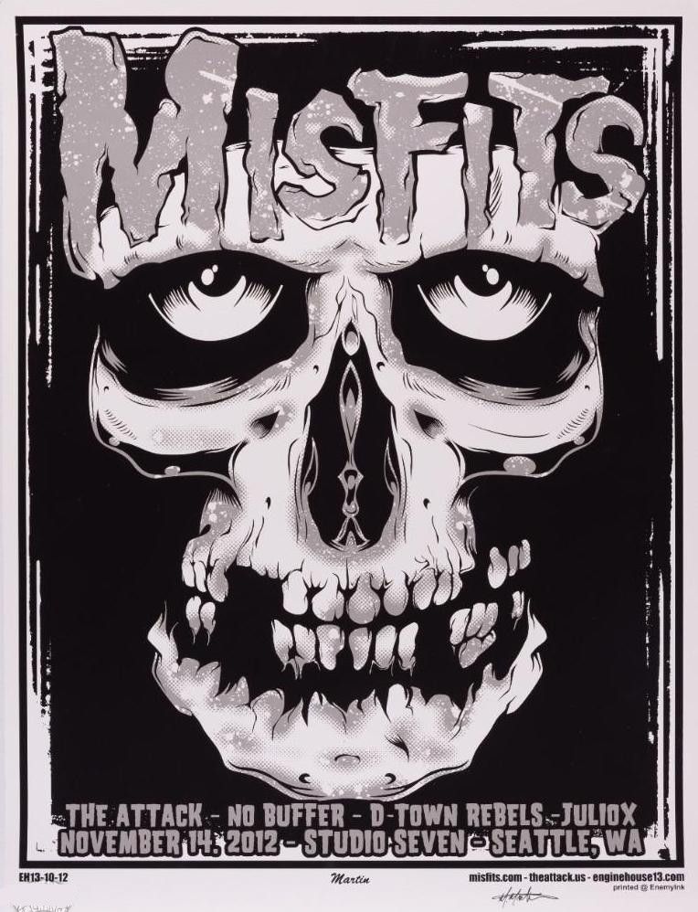 Misfits Studio Seven 2002 Concert Poster