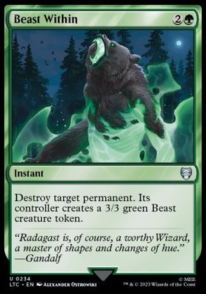 Beast Within (The Lord of the Rings Commander Decks)