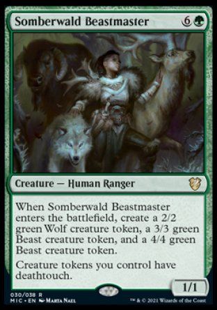 Somberwald Beastmaster (Innistrad Midnight Hunt Commander Decks) Trading Card