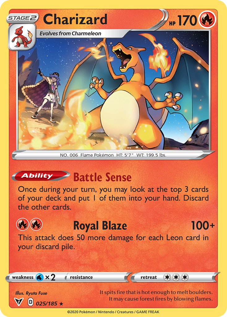 Charizard (25/185) - Vivid Voltage Pokémon Card