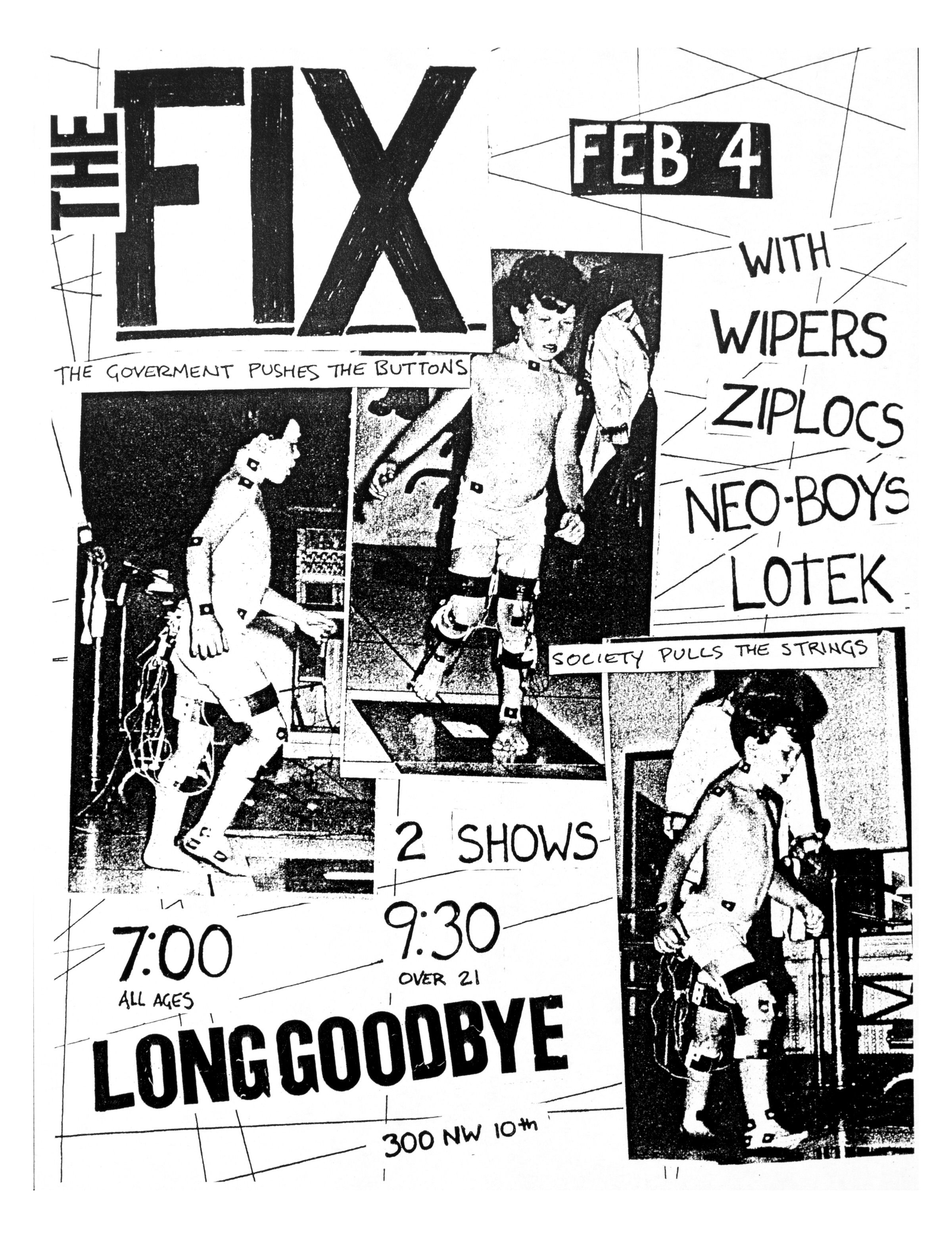 MXP-41.2 The Fix 1979 Long Goodbye Concert Poster
