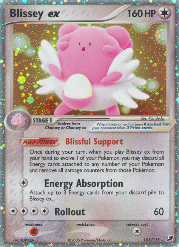 Blissey ex (101/115) - Unseen Forces Pokémon Card