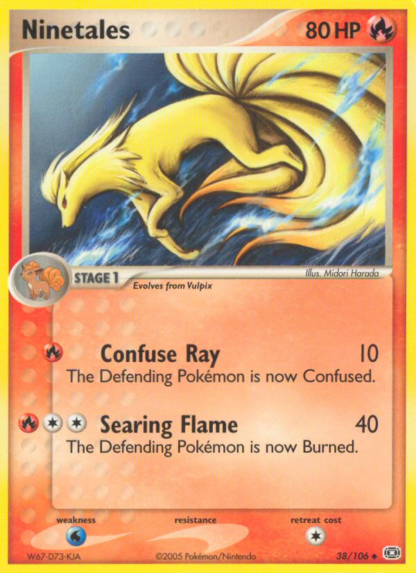 Ninetales (38/106) - Emerald Pokémon Card