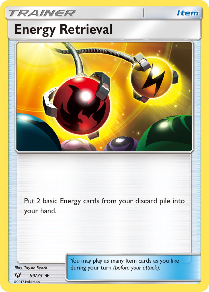 Energy Retrieval (Trainer: Item) (59/73) - Shining Legends Pokémon Card