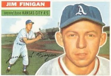 Jim Finigan 1956 Topps #22 Sports Card