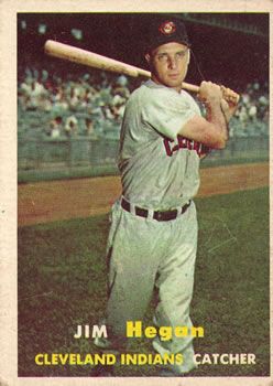 Jim Hegan 1957 Topps #136 Sports Card