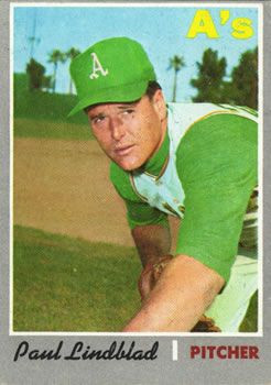 Autographed Bert Campaneris Oakland A's 1970 TOPPS card #205