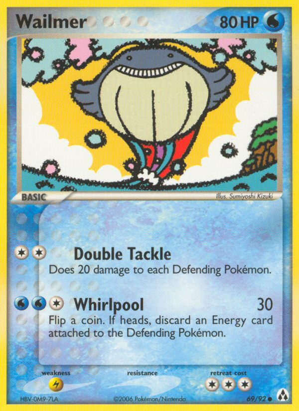 Wailmer (69/92) - Legend Maker Pokémon Card