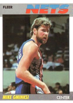 Mike Gminski 1987 Fleer #41 Sports Card