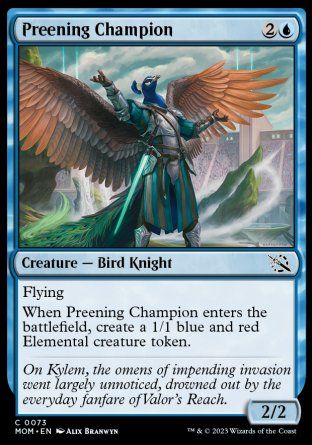 Preening Champion (March of the Machine) Trading Card