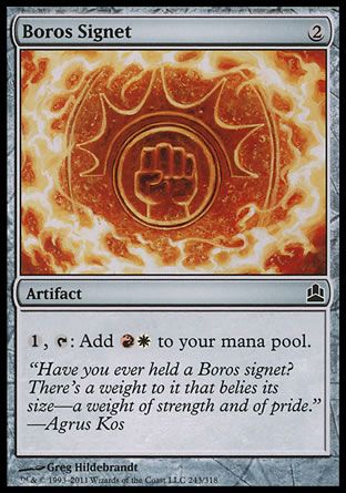 Boros Signet (MTG Commander) Trading Card