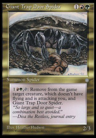 Giant Trap Door Spider (Ice Age) Trading Card