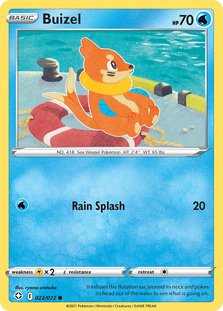 Buizel (22/72) - Shining Fates Pokémon Card