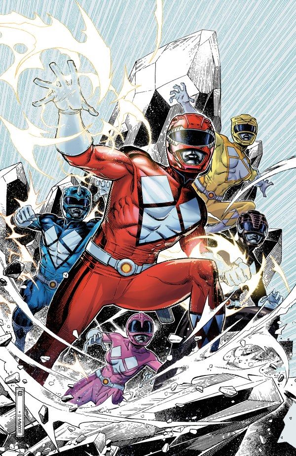 Mighty Morphin Power Rangers #1 (E Foil Variant Full Art Foil Cheung) Comic