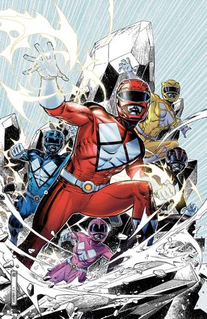 Mighty Morphin Power Rangers #1 (E Foil Variant Full Art Foil Cheung)