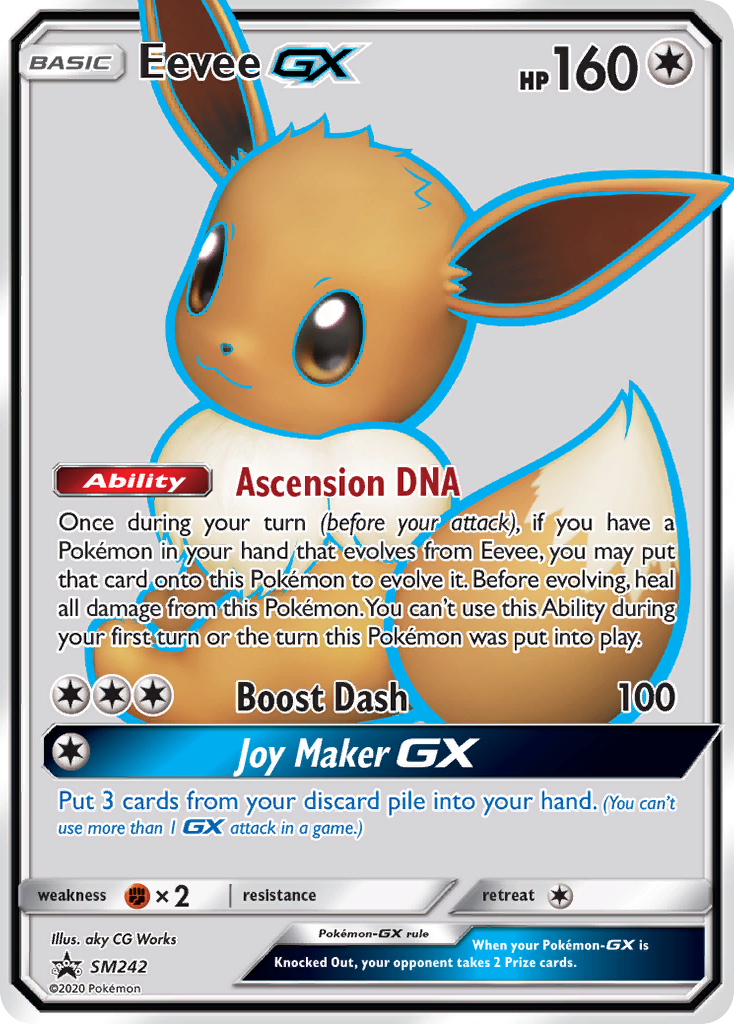 Eevee GX (SM242) - SM Black Star Promos Pokémon Card