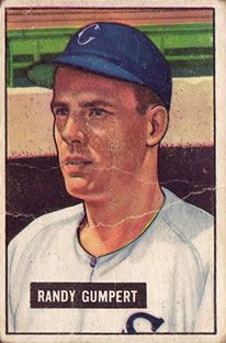 Randy Gumpert 1951 Bowman #59 Sports Card