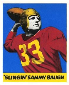 Sammy Baugh 1948 Leaf Football #34 (Red Jersey) Sports Card