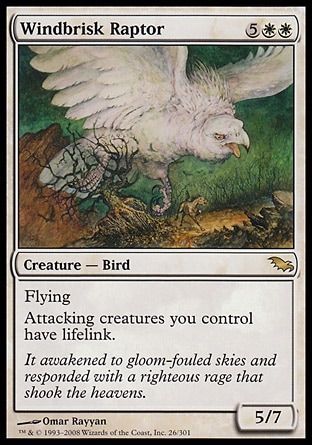 Windbrisk Raptor (Shadowmoor) Trading Card