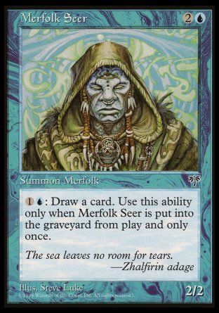 Merfolk Seer (Mirage) Trading Card