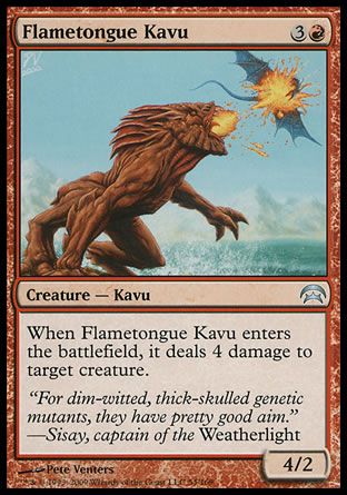 Flametongue Kavu (Planechase decks) Trading Card