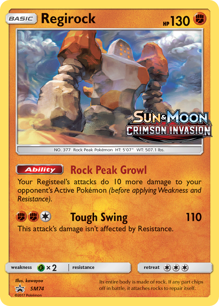 Regirock (SM74) - SM Black Star Promos Pokémon Card